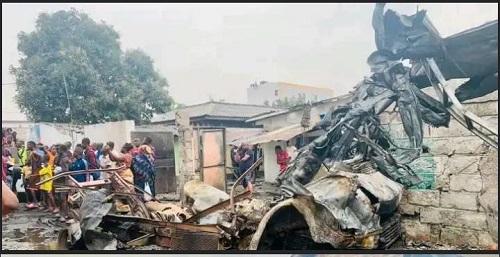 Kinshasa : Deux  morts et des blessés  dans l’incendie d’un véhicule transportant des bouteilles de gaz