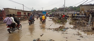Kinshasa: Le quartier Kemi, à Lemba, continue à être inondé d’eau de pluie